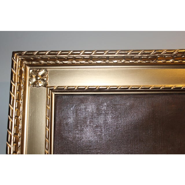 1910s Famous German Artist Fedor Encke Antique Oil Painting on Canvas, Framed For Sale In Jacksonville, FL - Image 6 of 10