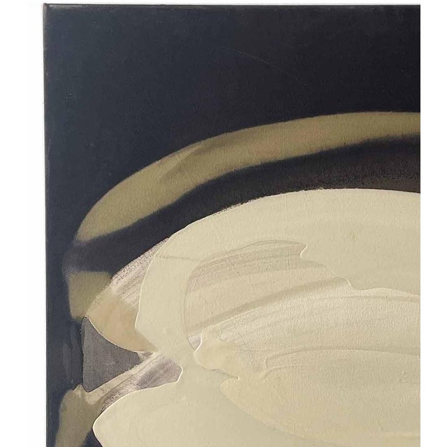 Modern Abstract Painting by Jeanne Risica, signed and dated. Jeanne Risica (American, 1961-2010) was an artist with the...