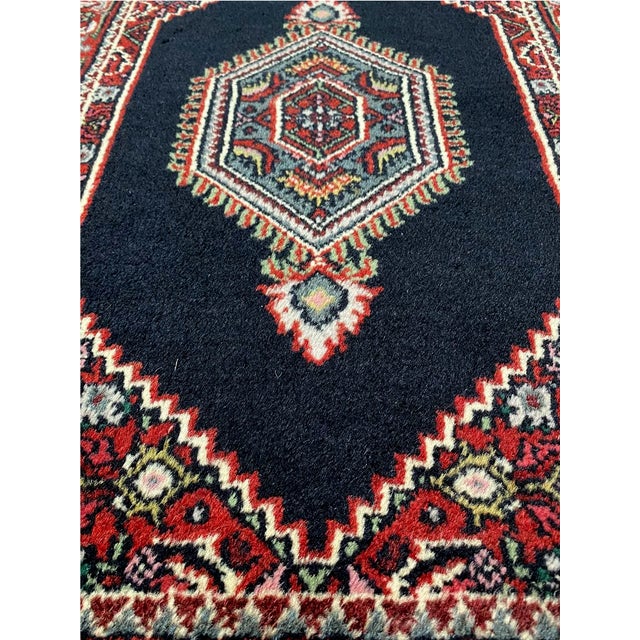 Textile Handwoven Bijar Style Area Rug 2x3 For Sale - Image 7 of 7