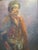 Textile Impressionist Ethnic Portrait Oil on Canvas Signed Mariano Folque For Sale - Image 7 of 17