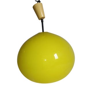 Lemon Yellow Pendant Lamp by Alessandro Pianon for Vistosi For Sale
