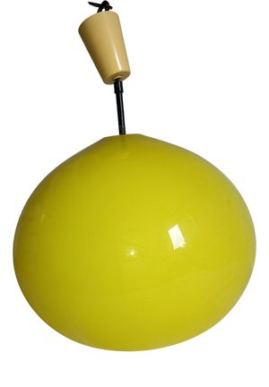 Lemon Yellow Pendant Lamp by Alessandro Pianon for Vistosi