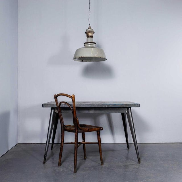 Large Grey Hanging Vented Light from Maxlume, 1950s For Sale - Image 3 of 10