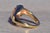 Mid 20th Century The Victiore: Ladies Mid Century Modern Topaz and Diamond Ring in 14K Gold For Sale - Image 5 of 10
