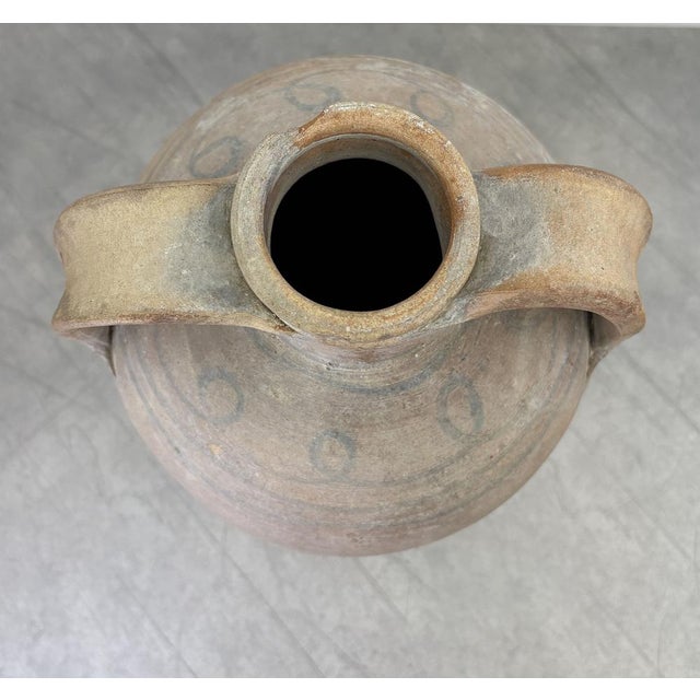 Large Antique Amphora with Swirl Pattern For Sale - Image 5 of 10