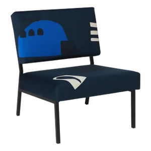 Babylone Blue O2 Armchair by Babel Brune