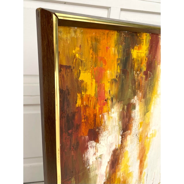 Mid 20th Century Mid-Century Modern Original Signed Sailboat Sailing Expressionist Painting For Sale - Image 5 of 10