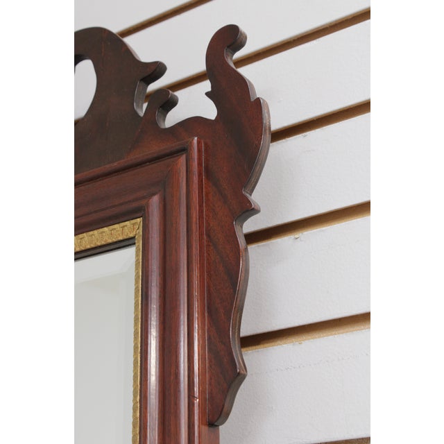 Councill Craftsmen Chippendale Mahogany Mirror For Sale - Image 10 of 13