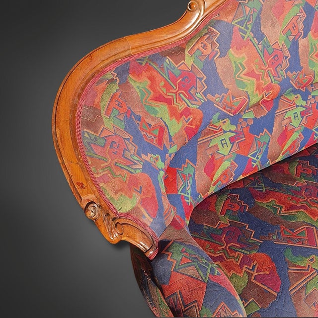 Louis Philippe Seating Group in Mahogany, 1870s, Set of 5 For Sale - Image 4 of 11