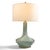 Ceramic Lotus Celadon Lamp For Sale - Image 7 of 7