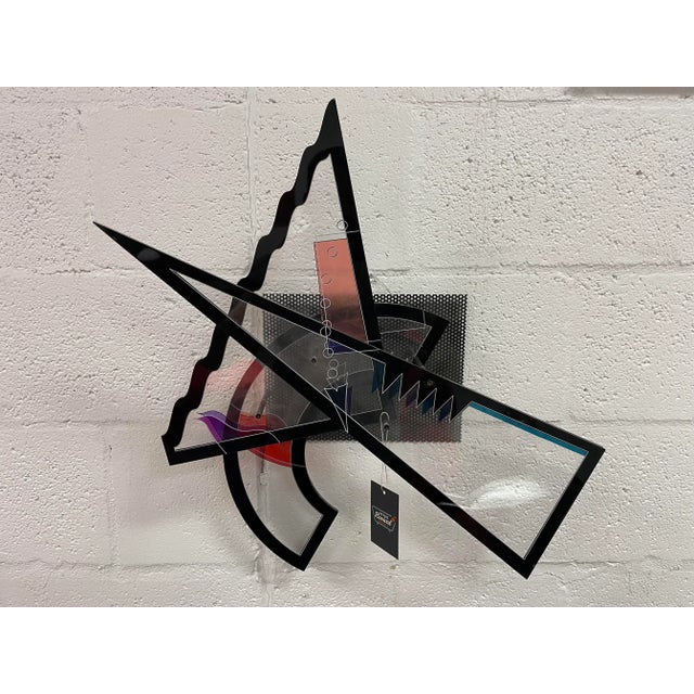 1980s Vintage Abstract Wall Decor Sculpture, 1980s For Sale - Image 5 of 5