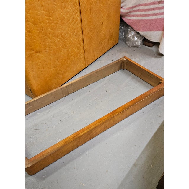 Art Deco Birdseye Maple Wardrobe with Phenolic Handles, 1930s For Sale - Image 3 of 13