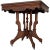 19th Century Victorian Eastlake Burled Walnut Table With Glass Top For Sale