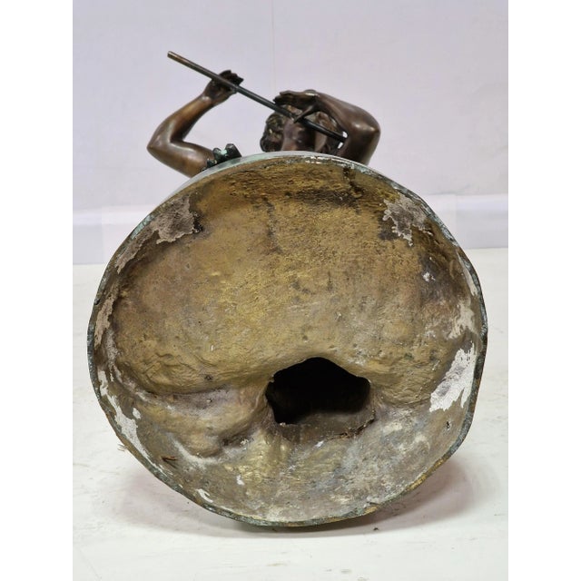 Metal Italian Artist, Lost Wax Figure, 1960s, Bronze For Sale - Image 7 of 8