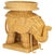 Balford Elephant Rattan Accent Table in Natural For Sale In Philadelphia - Image 6 of 9