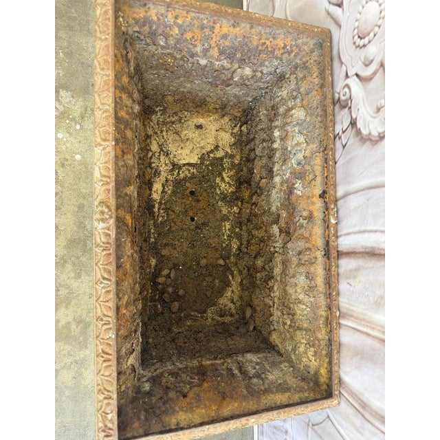 Antique French Cast Iron Jardinière Planter, Louis XVI Style, 1880 For Sale - Image 13 of 13