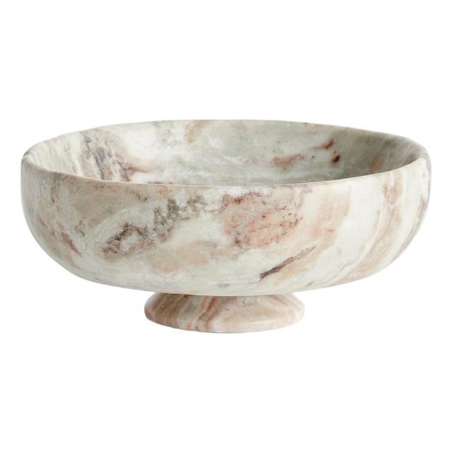 Josephine Marble Footed Bowl For Sale