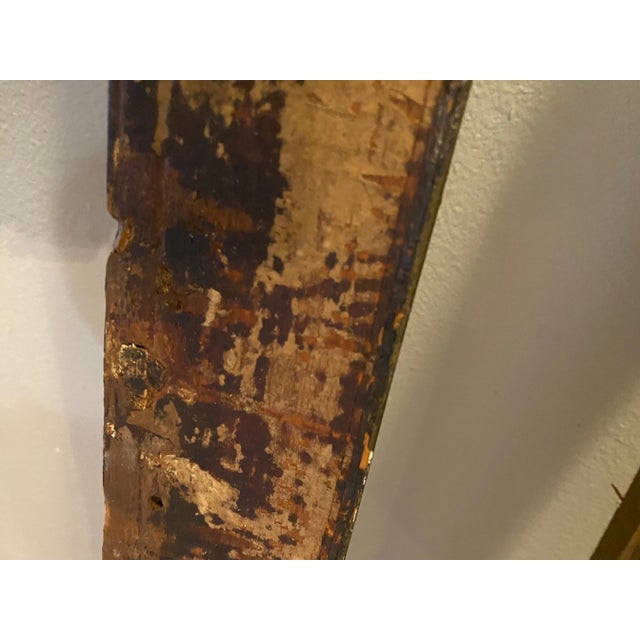 Wood Pair of Large Carved Antique Frames Gilt 28 X 42 For Sale - Image 7 of 8
