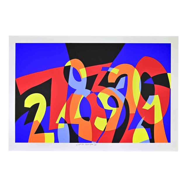 Ugo Nespolo, Abstract Composition, 1990s, Screenprint For Sale