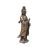 Religious Quality Made Heavy Bronze Standing Guan YIn - Bodhisattva Statue With Vitarka Mudra and Holly Vase For Sale - Image 3 of 9