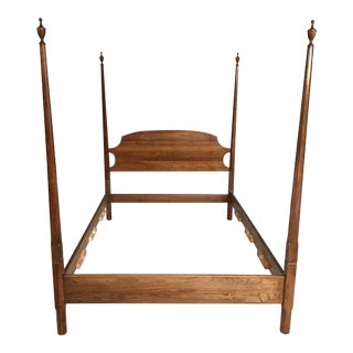 Stickley Cherry Valley Shaker Style Pencil Poster Double - Full Bedframe For Sale
