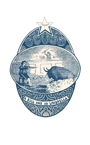 Antique Astronomy Print - Taurus the Bull