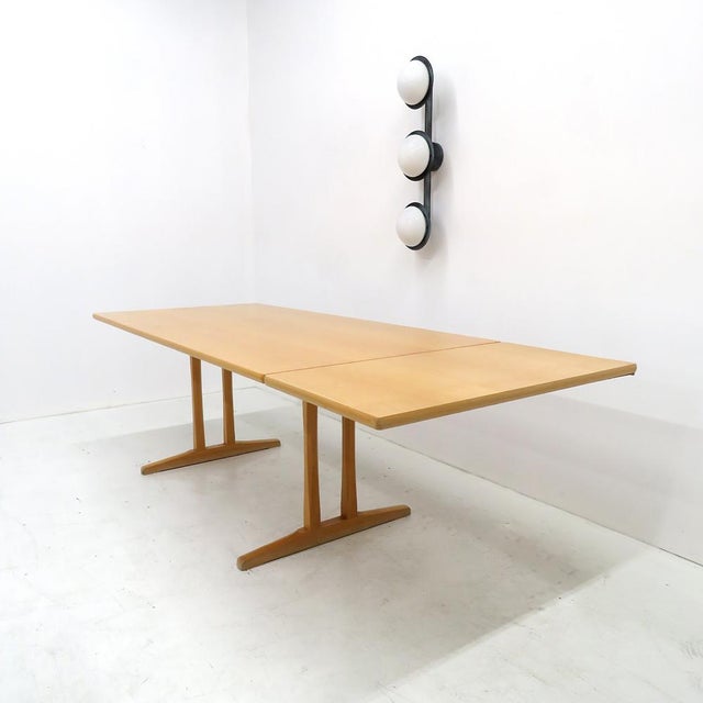 Wood Borge Mogensen for FDB Mobler Shaker Dining Table C18, 1950 For Sale - Image 7 of 11