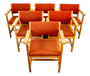 1960s Danish Modern Dining Chairs Attributed to Børge Mogensen for Fredericia