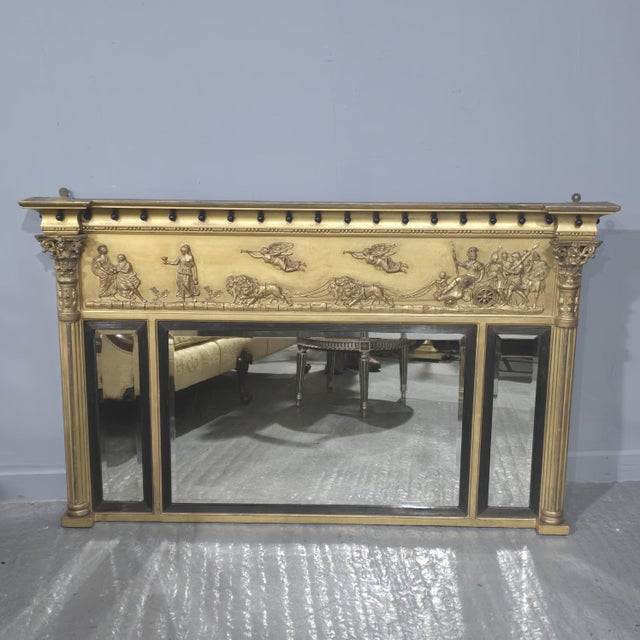 Antique Regency Triple Plate Mirror, 1815 For Sale - Image 6 of 10