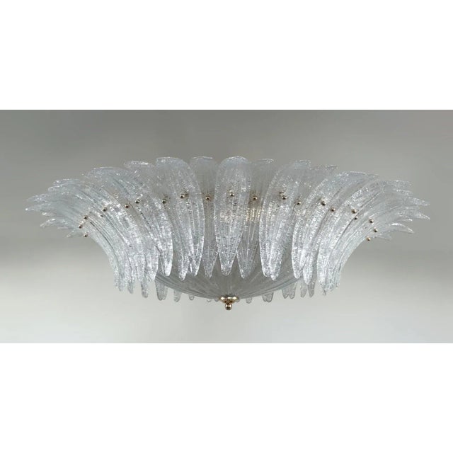 Glass 21st Century Tropico Palmette Flush Mount by Fabio Ltd For Sale - Image 7 of 7