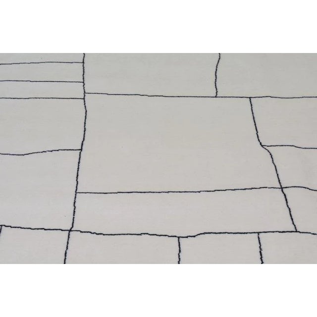 Moroccan Azilal Hand Knotted Wool Rug,8'1"X10' For Sale - Image 4 of 6