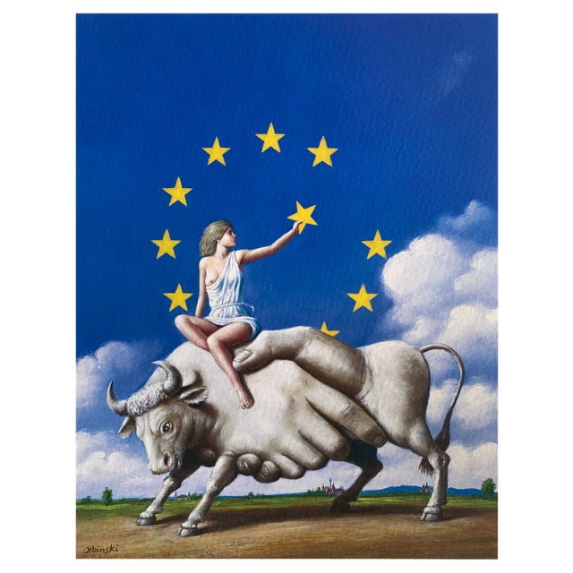 Rafal Olbinski, Europe, 2020, Giclée Print For Sale