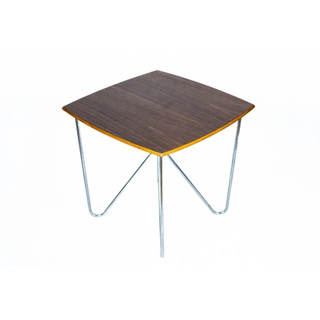 Midcentury Bauhaus Steel Pipe Table, Budapest, 1960 For Sale - Image 4 of 7