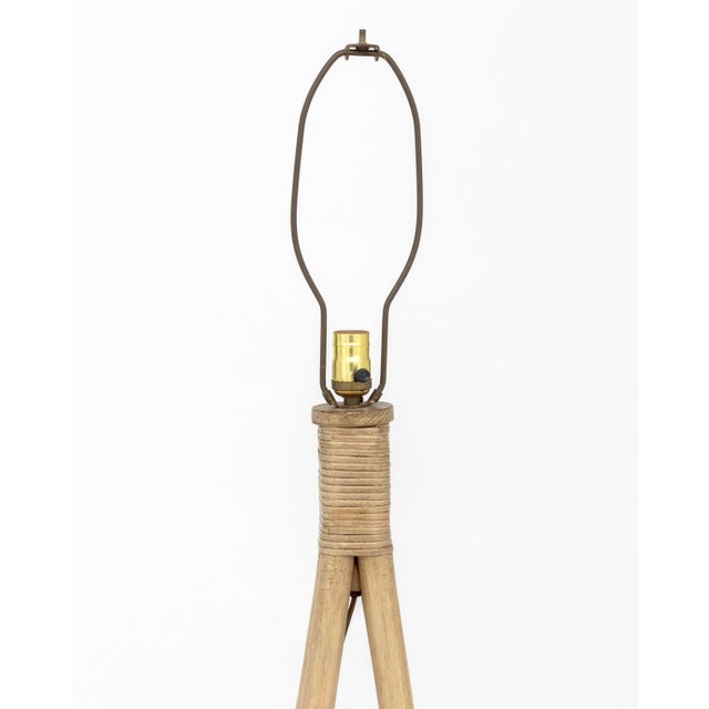 Modern Modern Bamboo Pyramid Floor Lamp For Sale - Image 3 of 6