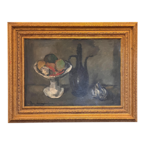 1950s Still Life Oil Painting by Theo Swagemakers, Framed