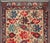 Mid 20th Century Vintage Turkish Oushak Rug With Bold Red, Blue, and Gray Tribal Motifs For Sale - Image 5 of 10