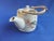 1950s Kutani Ware Bamboo Handled Teapot Hanazume White & Gold Made in Japan For Sale - Image 4 of 10