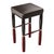 "Poggio" Bar Stool With Bronze Details, Hand Crafted For Sale - Image 4 of 7