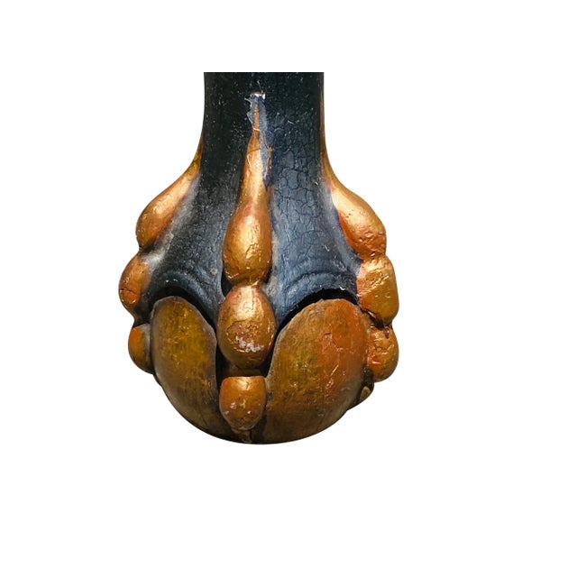 Vintage Chinese Chippendale Antique Style Chair With Leather Seat For Sale In Boston - Image 6 of 13