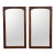 Pair of Brown-Saltman Mid-Century Modern Walnut Wall Mirrors, 1950s For Sale