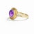 Amethyst Ring with Topazes. Amethyst and Topaz Vintage inspired Ring. A striking vintage-inspired statement ring featuring...