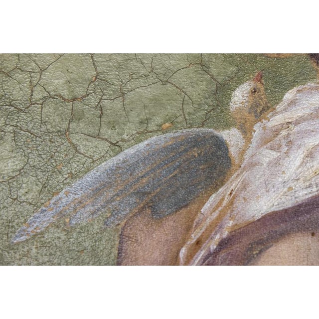 French Art Nouveau Painted Portrait in a Louis XV Style Bronze Frame, 1900s For Sale - Image 13 of 18