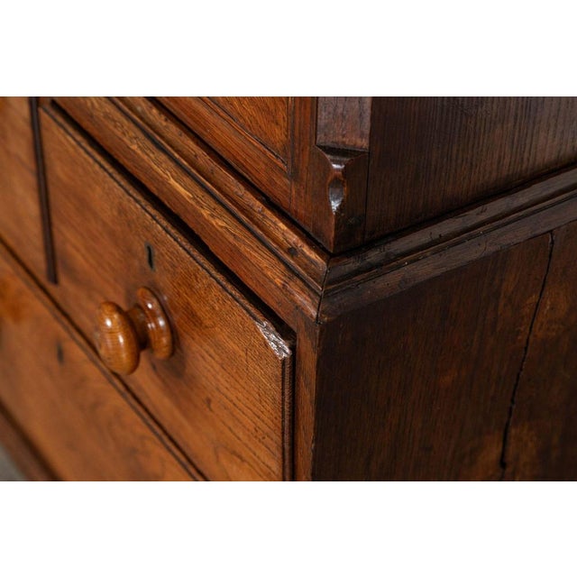 English George III Inlaid Oak Livery Cupboard, 1780 For Sale - Image 17 of 18