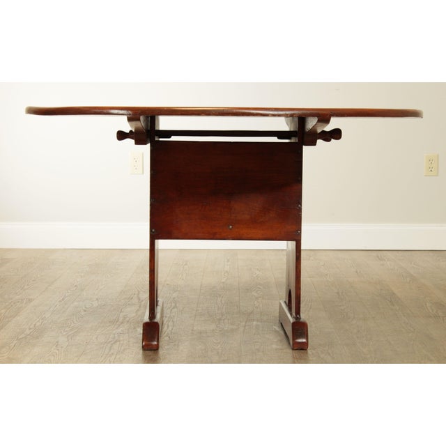 Antique Country Pine 48" Round Top Hutch Bench Farmhouse Dining Table