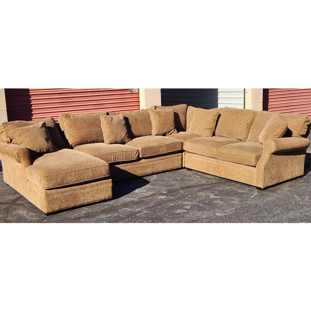 Arhaus Four-Piece Sectional Sofa For Sale - Image 9 of 12