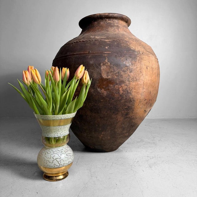 Large Antique Terracotta Jar, Portugal, 1900-1930 For Sale - Image 5 of 16
