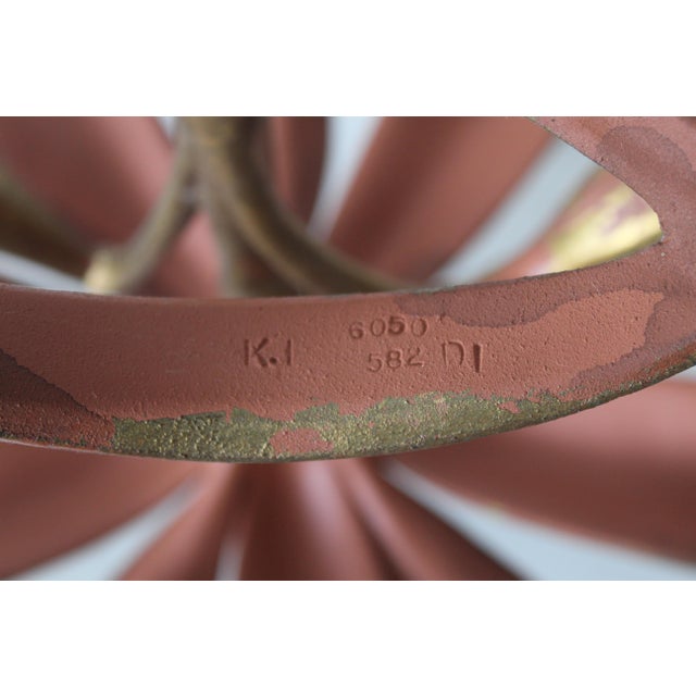 1970s Arthur Court Style Sculptural "Lily" Side Table For Sale - Image 10 of 11