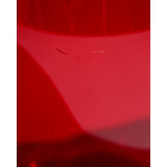 Red Sculptural Ruby Red Glass Calabasse Vases by Wilhelm Braun-Feldweg for Hirschberg, 1950s, Set of 2 For Sale - Image 8 of 10