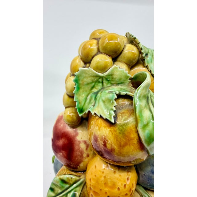Majolica Fruit Topiary Portugal For Sale - Image 10 of 11