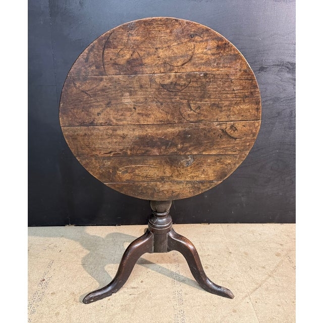 Wood Georgian Oak Tilt Top Table, 1800 For Sale - Image 7 of 9